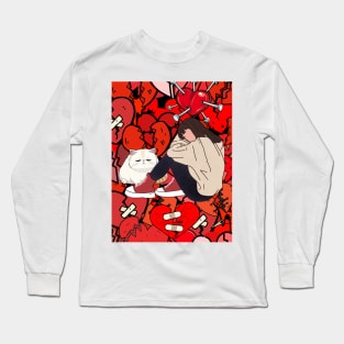 Silent Hurt - Dark Meme, Break Up Artwork Long Sleeve T-Shirt